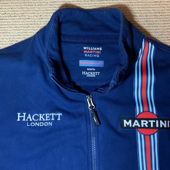 SOLD Hackett London X Williams Martini Racing Collaboration Zip Up Jacket - Picture 4 of 8